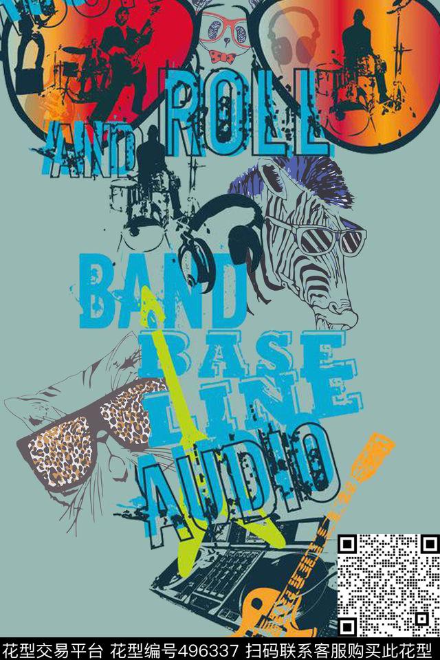 T恤衬衫创意服装面料数码印花华亿平台下载（图片编号: 496337） - 瓦栏（Walan）