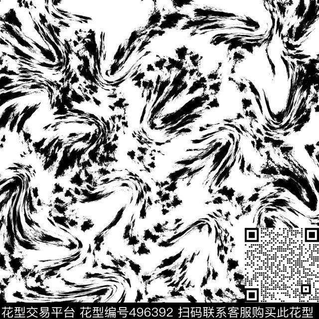 抽象墨点组合传统印花华亿平台下载（图片编号: 496392） - 瓦栏（Walan）