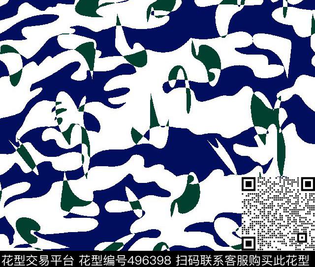 色块几何原创传统印花华亿平台下载（图片编号: 496398） - 瓦栏（Walan）