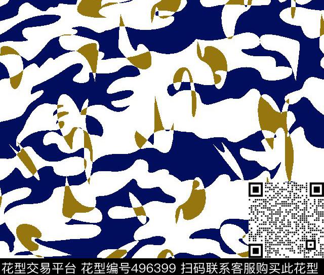 迷彩世界抽象大气传统印花华亿平台下载（图片编号: 496399） - 瓦栏（Walan）