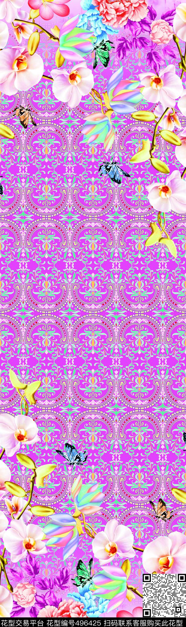 定位花数码印花华亿平台下载（图片编号: 496425） - 瓦栏（Walan）