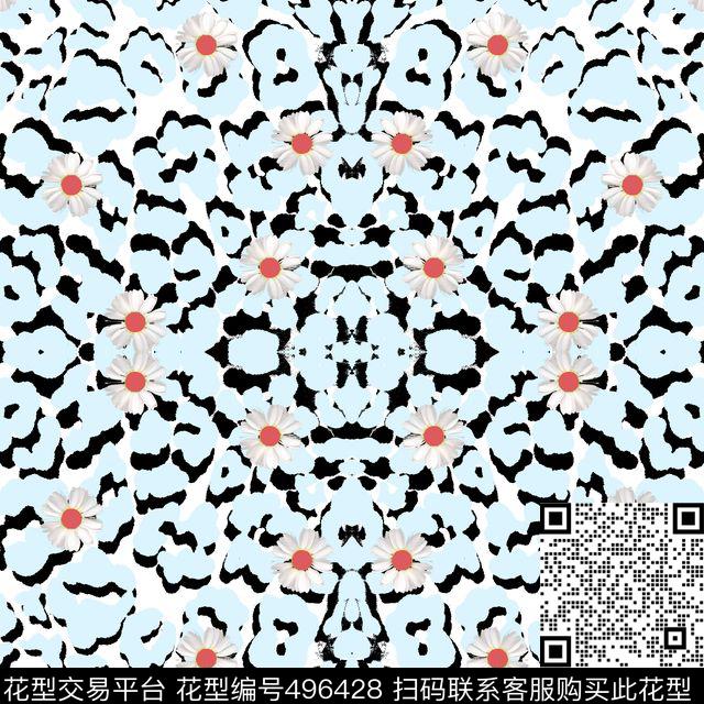 淡雅迷彩清新数码印花华亿平台下载（图片编号: 496428） - 瓦栏（Walan）