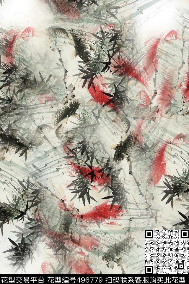 大牌花卉时尚数码印花华亿平台下载（图片编号: 496779） - 瓦栏（Walan）