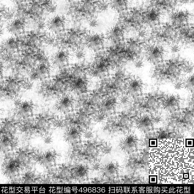 花纹灰色组合数码印花华亿平台下载（图片编号: 496836） - 瓦栏（Walan）