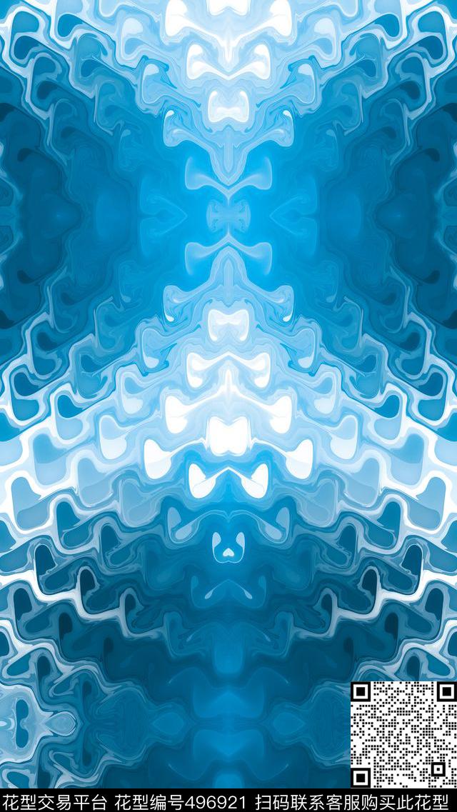 变形几何服装沙发布数码印花华亿平台下载（图片编号: 496921） - 瓦栏（Walan）