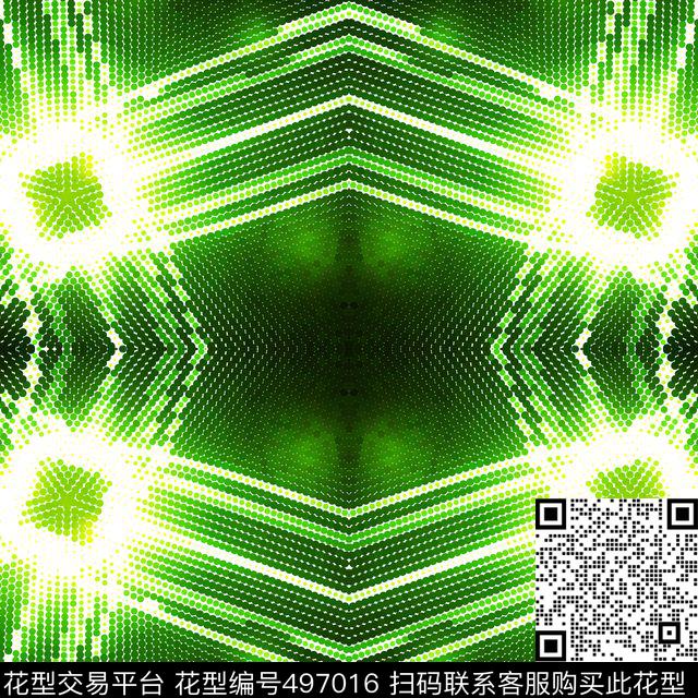 对称规则几何圆圈马赛克拼图数码印花华亿平台下载（图片编号: 497016） - 瓦栏（Walan）