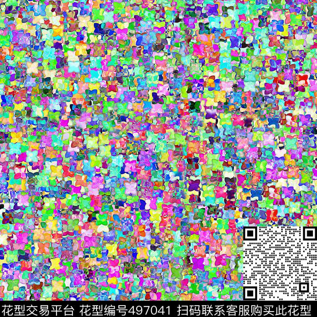 水彩多彩混合数码印花华亿平台下载（图片编号: 497041） - 瓦栏（Walan）