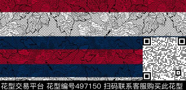 线条花卉条子直条蜂窝状几何图案传统印花华亿平台下载（图片编号: 497150） - 瓦栏（Walan）