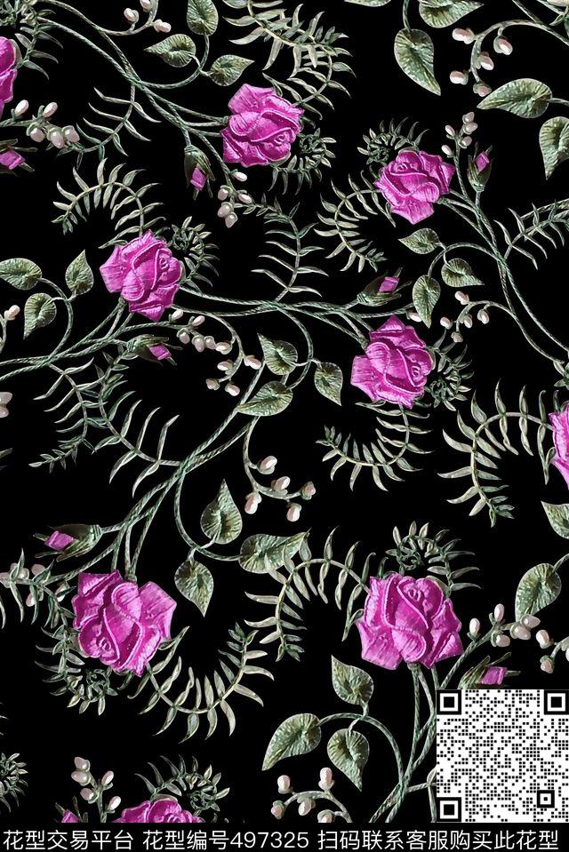 立体刺绣简单数码印花华亿平台下载（图片编号: 497325） - 瓦栏（Walan）