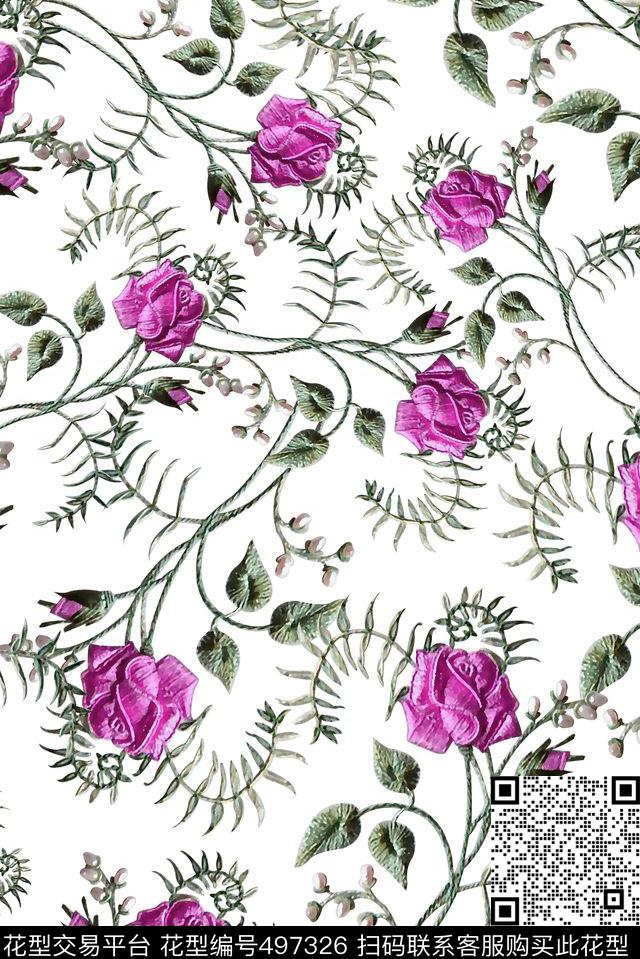 立体刺绣简单数码印花华亿平台下载（图片编号: 497326） - 瓦栏（Walan）