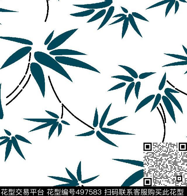 大牌大气简单清爽传统印花华亿平台下载（图片编号: 497583） - 瓦栏（Walan）