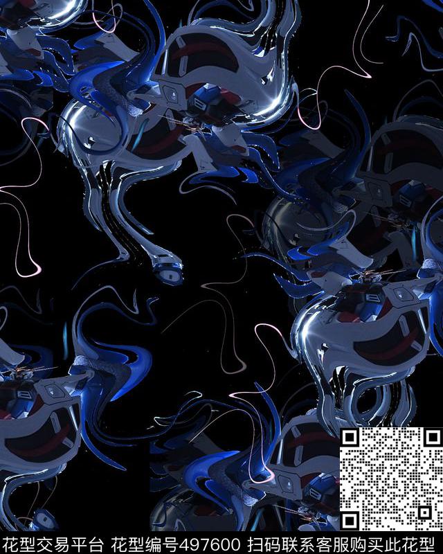 潮流复古夹克华亿平台数码印花华亿平台下载（图片编号: 497600） - 瓦栏（Walan）