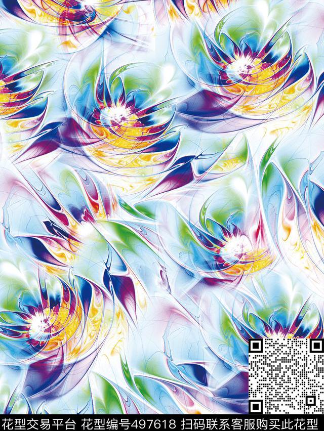 素雅数码1色数码印花华亿平台下载（图片编号: 497618） - 瓦栏（Walan）