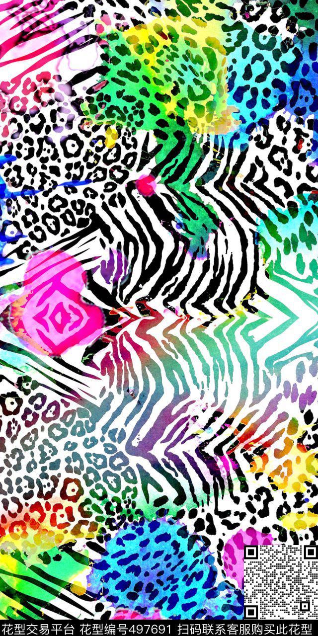 T恤创意服装面料创意设计图案数码印花华亿平台下载（图片编号: 497691） - 瓦栏（Walan）