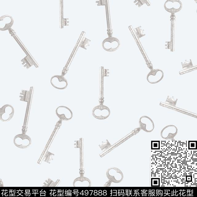 原创浪漫景物数码印花华亿平台下载（图片编号: 497888） - 瓦栏（Walan）