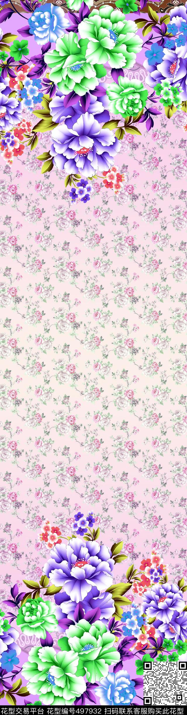 定位花数码印花华亿平台下载（图片编号: 497932） - 瓦栏（Walan）