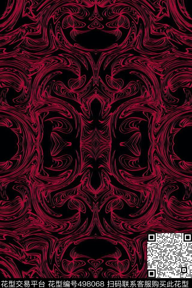 复古线条地毯数码印花华亿平台下载（图片编号: 498068） - 瓦栏（Walan）