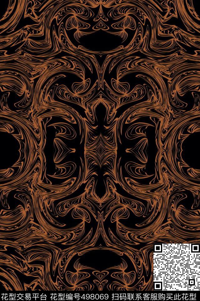 复古线条地毯数码印花华亿平台下载（图片编号: 498069） - 瓦栏（Walan）