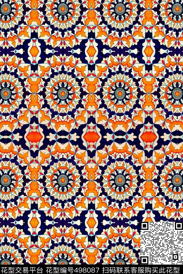 规律民族欧式数码印花华亿平台下载（图片编号: 498087） - 瓦栏（Walan）