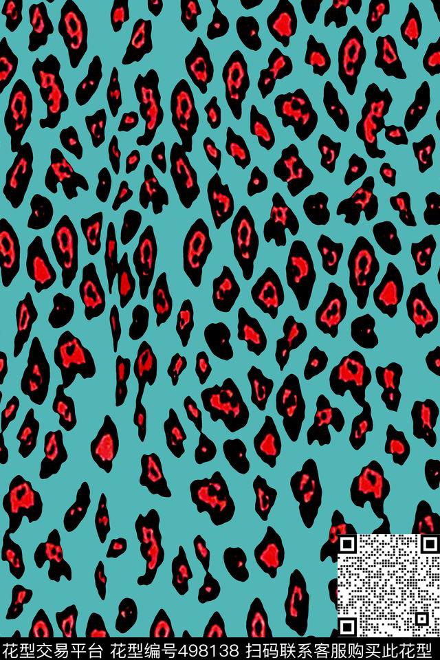 豹纹大牌风时尚传统印花华亿平台下载（图片编号: 498138） - 瓦栏（Walan）