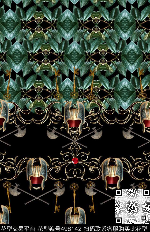 时尚金属斧头数码印花华亿平台下载（图片编号: 498142） - 瓦栏（Walan）