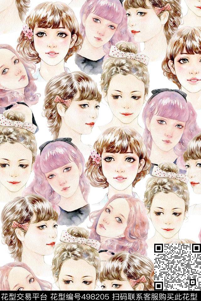 T恤衬衫创意服装面料数码印花华亿平台下载（图片编号: 498205） - 瓦栏（Walan）