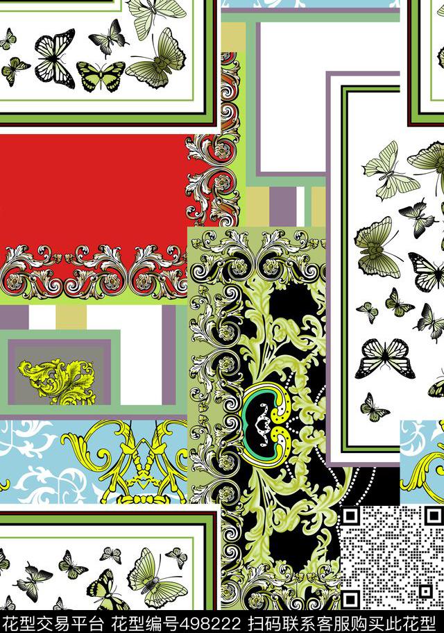 创意欧美风格时尚传统印花华亿平台下载（图片编号: 498222） - 瓦栏（Walan）