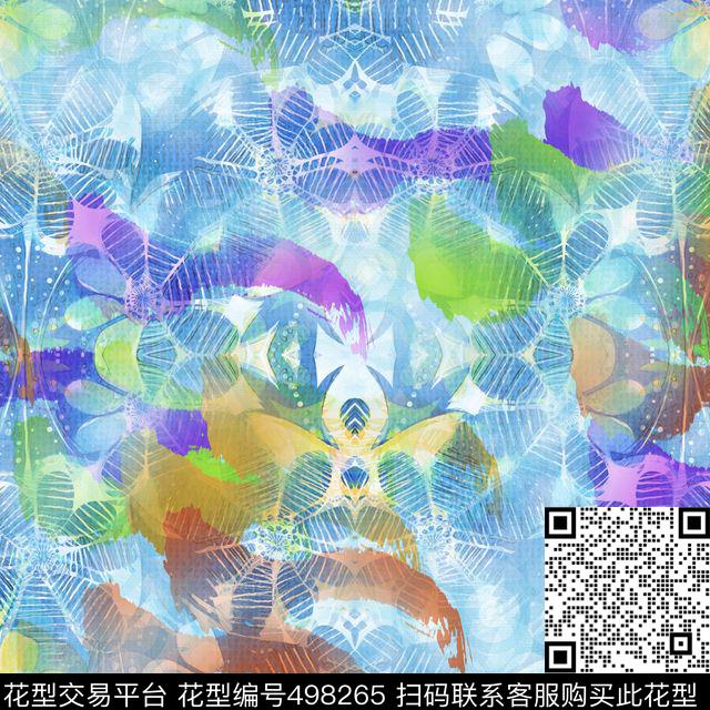 多彩版画组合数码印花华亿平台下载（图片编号: 498265） - 瓦栏（Walan）