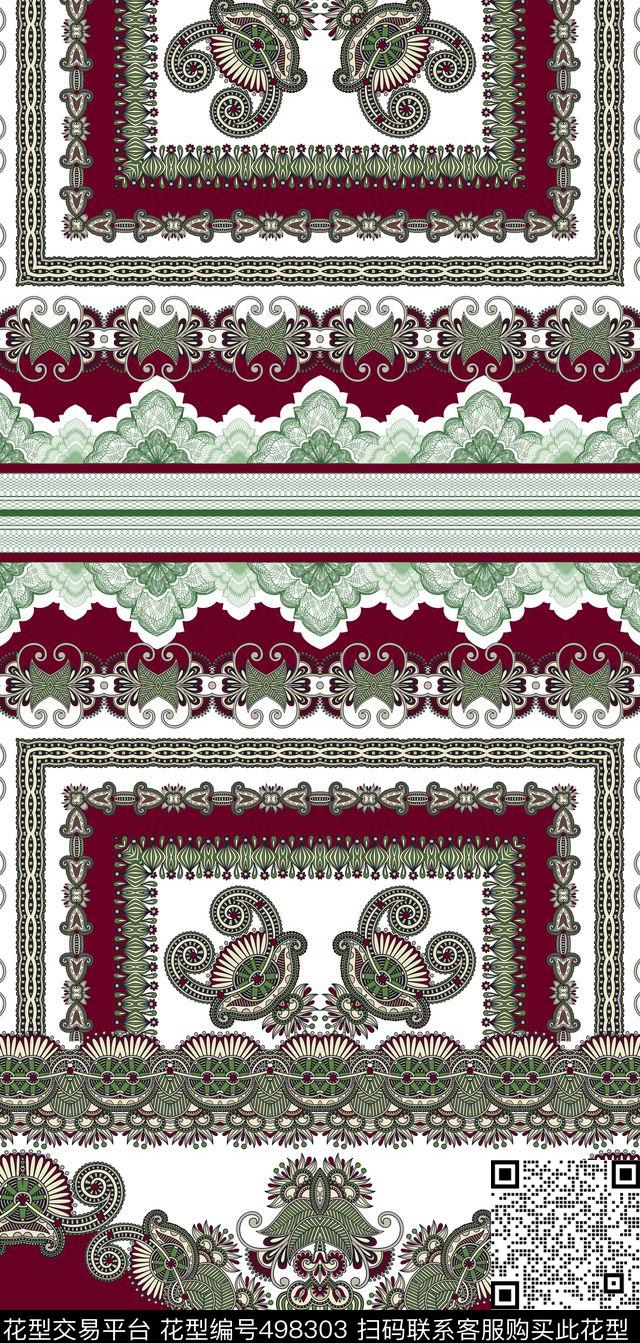 民族风佩斯利女装传统印花华亿平台下载（图片编号: 498303） - 瓦栏（Walan）
