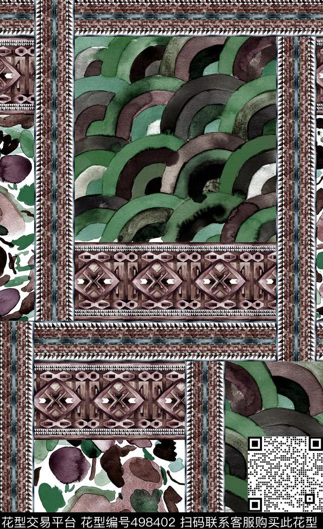 服装家纺名族风数码印花华亿平台下载（图片编号: 498402） - 瓦栏（Walan）