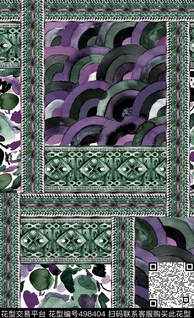 服装家纺名族风数码印花华亿平台下载（图片编号: 498404） - 瓦栏（Walan）