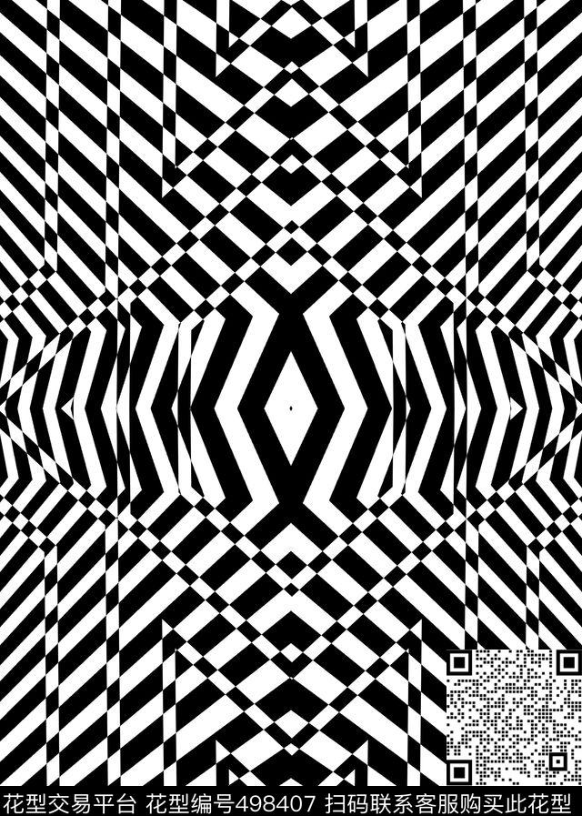 几何条纹格子传统印花华亿平台下载（图片编号: 498407） - 瓦栏（Walan）