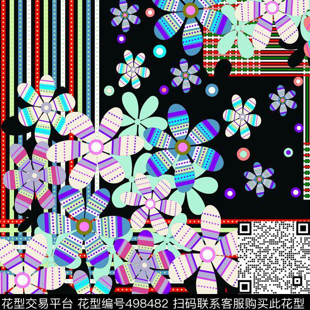 简约中国风抽象传统印花华亿平台下载（图片编号: 498482） - 瓦栏（Walan）