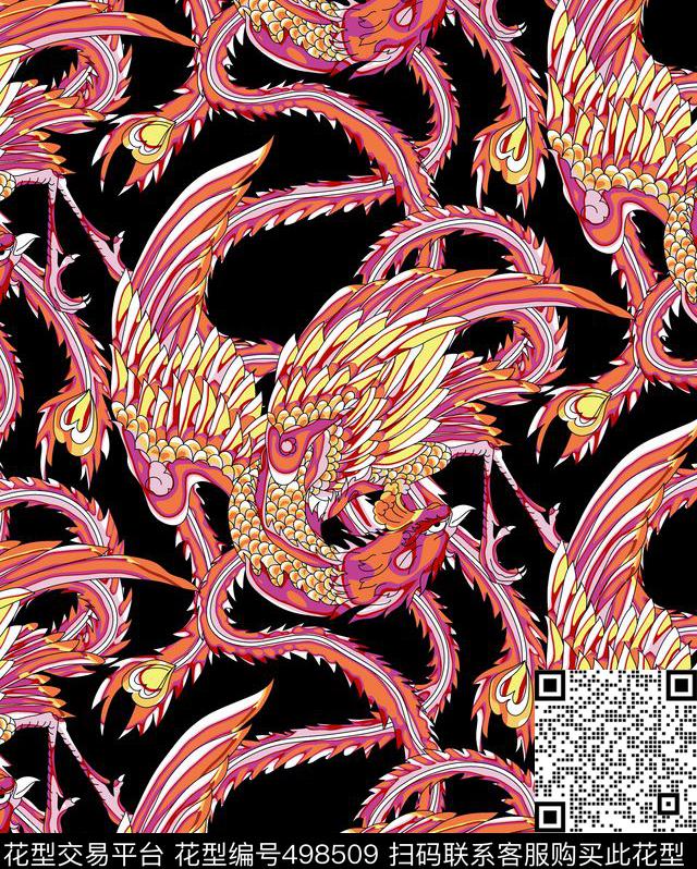 简约中国风抽象传统印花华亿平台下载（图片编号: 498509） - 瓦栏（Walan）