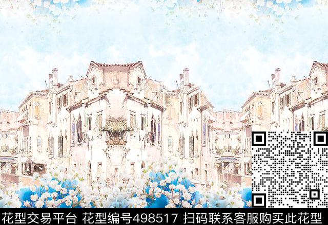 原创优雅景物数码印花华亿平台下载（图片编号: 498517） - 瓦栏（Walan）