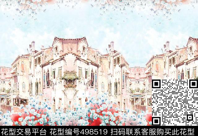 原创优雅景物数码印花华亿平台下载（图片编号: 498519） - 瓦栏（Walan）
