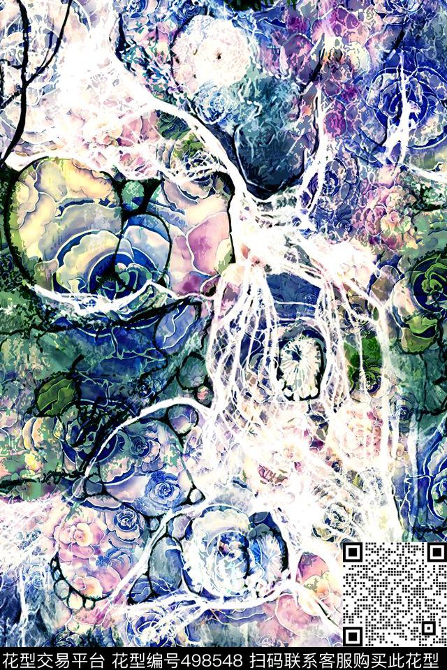 抽象底纹纹理数码印花华亿平台下载（图片编号: 498548） - 瓦栏（Walan）