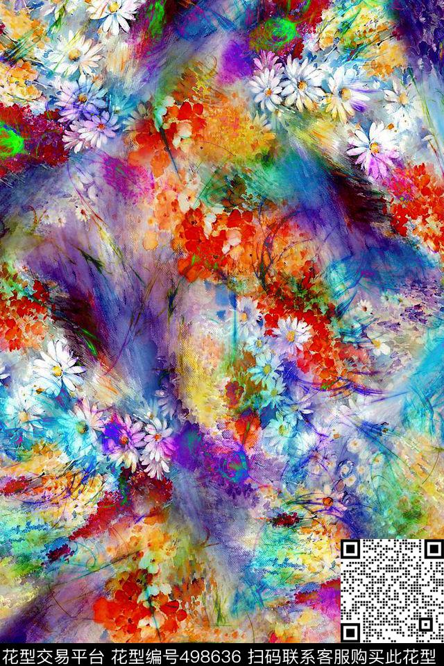 梦幻碎花小清新数码印花华亿平台下载（图片编号: 498636） - 瓦栏（Walan）