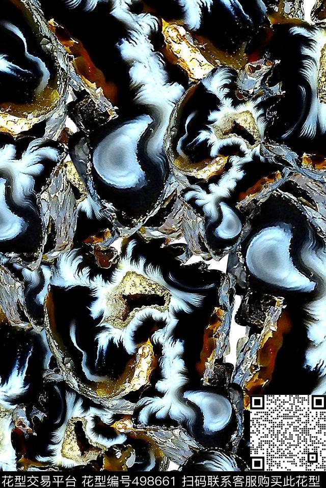 抽象地质矿石数码印花华亿平台下载（图片编号: 498661） - 瓦栏（Walan）