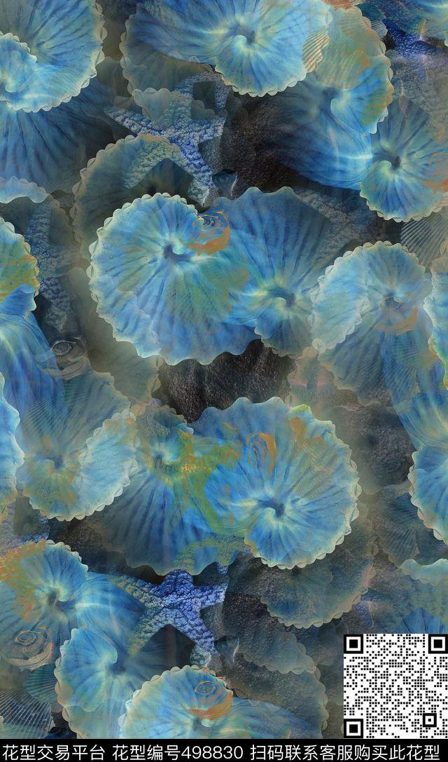 海螺休闲民族风时尚休闲数码印花华亿平台下载（图片编号: 498830） - 瓦栏（Walan）