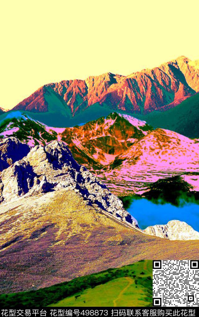 美丽风景画高山风景秀丽定位女装华亿平台高端华亿平台数码印花华亿平台下载（图片编号: 498873） - 瓦栏（Walan）