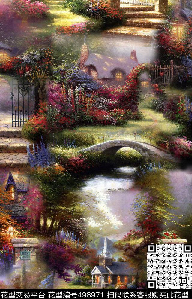 复古男士秋冬装油画数码印花华亿平台下载（图片编号: 498971） - 瓦栏（Walan）