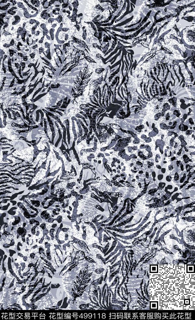 数码印花最新时尚面料印花服装设计数码印花华亿平台下载（图片编号: 499118） - 瓦栏（Walan）