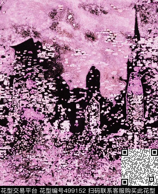 原创景物优雅数码印花华亿平台下载（图片编号: 499152） - 瓦栏（Walan）