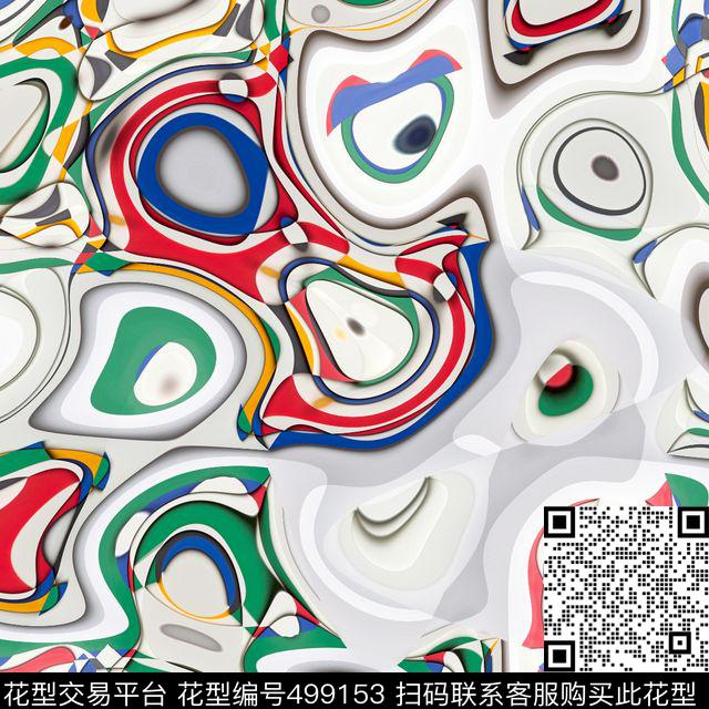 抽象几何线条传统印花华亿平台下载（图片编号: 499153） - 瓦栏（Walan）