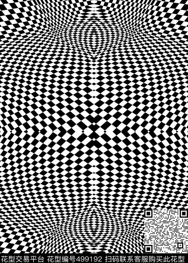 格子几何曲线传统印花华亿平台下载（图片编号: 499192） - 瓦栏（Walan）