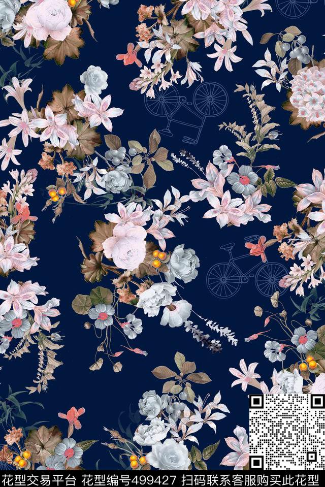 写实照片花花卉数码印花华亿平台下载（图片编号: 499427） - 瓦栏（Walan）