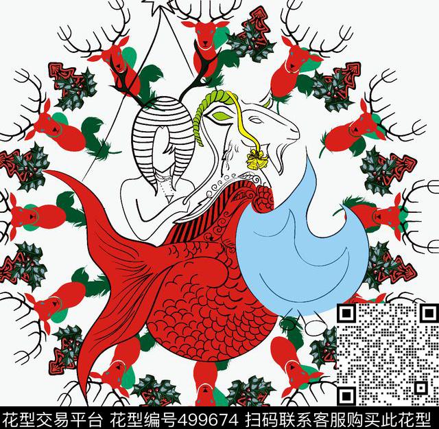 休闲清新分色数码印花华亿平台下载（图片编号: 499674） - 瓦栏（Walan）