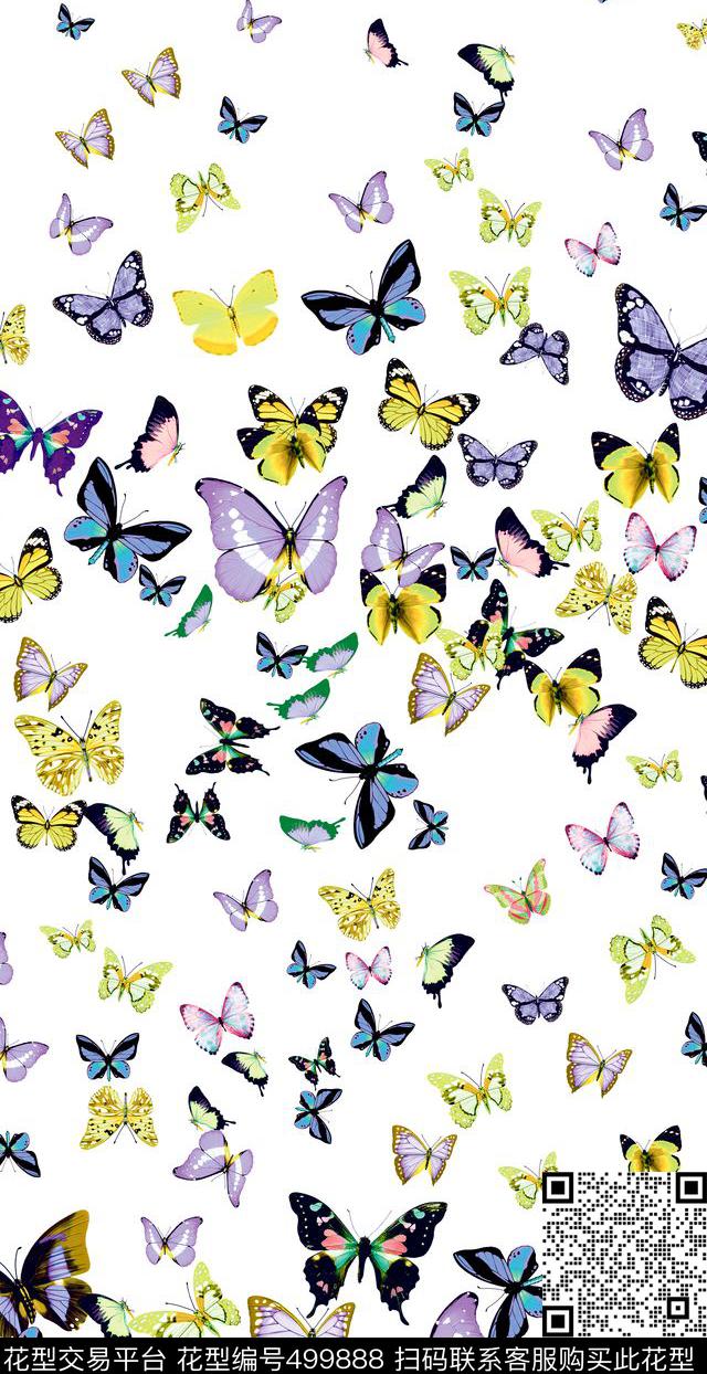 原创动物优雅数码印花华亿平台下载（图片编号: 499888） - 瓦栏（Walan）