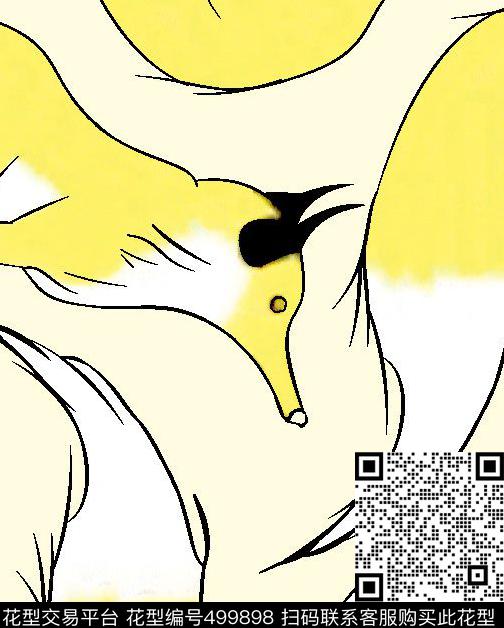 原创动物时尚数码印花华亿平台下载（图片编号: 499898） - 瓦栏（Walan）